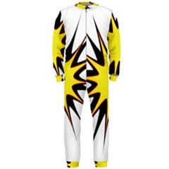 Spot Star Yellow Black White Onepiece Jumpsuit (men)  by Mariart