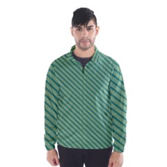 Striped Green Wind Breaker (men) by Mariart