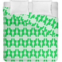 Sign Green A Duvet Cover Double Side (king Size) by Mariart