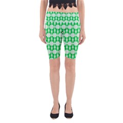 Sign Green A Yoga Cropped Leggings by Mariart