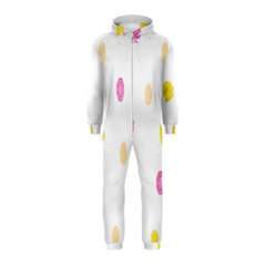 Stone Diamond Yellow Pink Brown Hooded Jumpsuit (kids) by Mariart