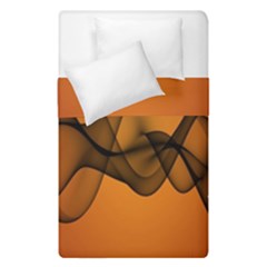 Transparent Waves Wave Orange Duvet Cover Double Side (single Size) by Mariart