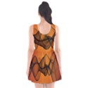 Transparent Waves Wave Orange Scoop Neck Skater Dress View2