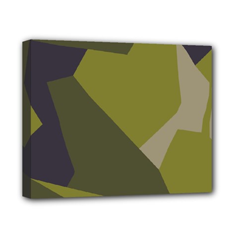 Unifom Camuflage Green Frey Purple Falg Canvas 10  X 8  by Mariart