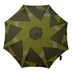 Unifom Camuflage Green Frey Purple Falg Hook Handle Umbrellas (large) by Mariart