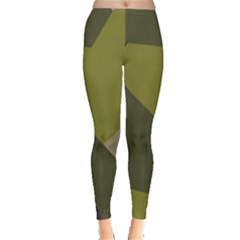 Unifom Camuflage Green Frey Purple Falg Leggings  by Mariart