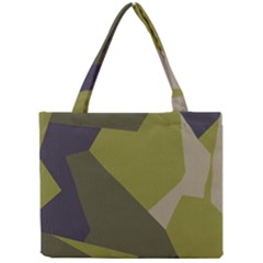 Unifom Camuflage Green Frey Purple Falg Mini Tote Bag by Mariart