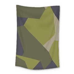 Unifom Camuflage Green Frey Purple Falg Small Tapestry by Mariart