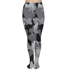 Urban Initial Camouflage Grey Black Women s Tights by Mariart