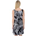 Urban Initial Camouflage Grey Black Sleeveless Satin Nightdress View2