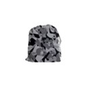 Urban Initial Camouflage Grey Black Drawstring Pouches (XS)  View1