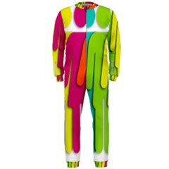 Trans Gender Purple Green Blue Yellow Red Orange Color Rainbow Sign Onepiece Jumpsuit (men)  by Mariart