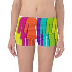 Trans Gender Purple Green Blue Yellow Red Orange Color Rainbow Sign Boyleg Bikini Bottoms by Mariart