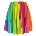 Trans Gender Purple Green Blue Yellow Red Orange Color Rainbow Sign High Waist Skirt View2