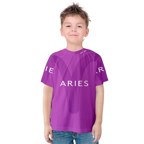 Zodiac Aries Kids  Cotton Tee by Mariart