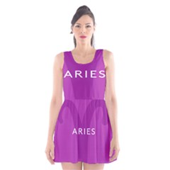 Zodiac Aries Scoop Neck Skater Dress by Mariart