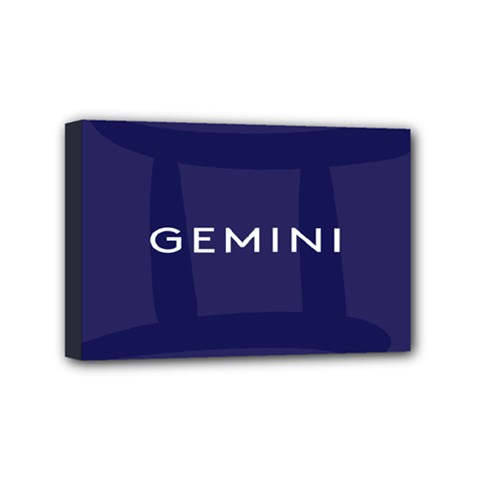 Zodiac Gemini Mini Canvas 6  X 4  by Mariart