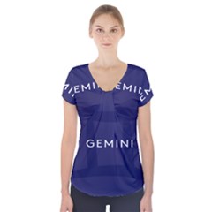 Zodiac Gemini Short Sleeve Front Detail Top by Mariart