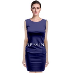 Zodiac Gemini Sleeveless Velvet Midi Dress