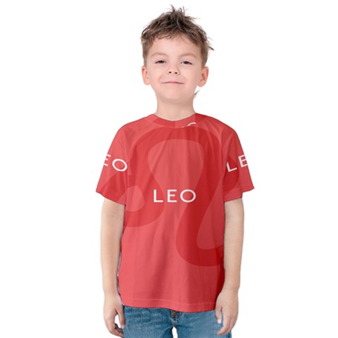 Zodiac Leo Kids  Cotton Tee by Mariart