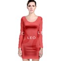 Zodiac Leo Long Sleeve Bodycon Dress View1