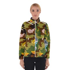 Urban Camo Green Brown Grey Pizza Strom Winterwear by Mariart