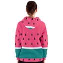 Watermelon Red Green White Black Fruit Women s Zipper Hoodie View2