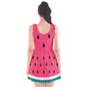 Watermelon Red Green White Black Fruit Scoop Neck Skater Dress View2