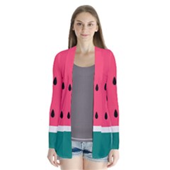 Watermelon Red Green White Black Fruit Cardigans by Mariart