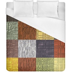 Blocky Filters Yellow Brown Purple Red Grey Color Rainbow Duvet Cover (california King Size) by Mariart