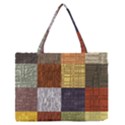 Blocky Filters Yellow Brown Purple Red Grey Color Rainbow Medium Zipper Tote Bag View1