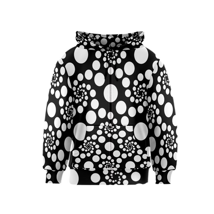 Pattern Kids  Zipper Hoodie