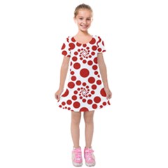 Pattern Kids  Short Sleeve Velvet Dress by Valentinaart