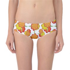 Colorful Stylized Floral Pattern Classic Bikini Bottoms by dflcprintsclothing