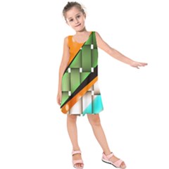 Abstract Wallpapers Kids  Sleeveless Dress by Simbadda