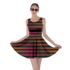 Colorful Venetian Blinds Effect Skater Dress by Simbadda