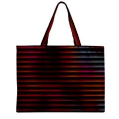 Colorful Venetian Blinds Effect Zipper Mini Tote Bag by Simbadda