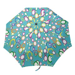 Circles Abstract Color Folding Umbrellas by Simbadda