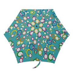 Circles Abstract Color Mini Folding Umbrellas by Simbadda