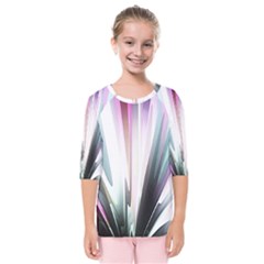 Flower Petals Abstract Background Wallpaper Kids  Quarter Sleeve Raglan Tee