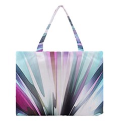 Flower Petals Abstract Background Wallpaper Medium Tote Bag by Simbadda