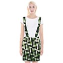 Green Black And White Abstract Background Of Squares Suspender Skirt View1