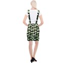 Green Black And White Abstract Background Of Squares Suspender Skirt View2