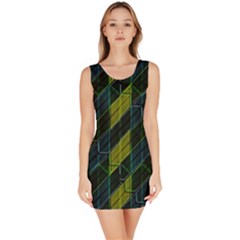 Modern Geometric Seamless Pattern Sleeveless Bodycon Dress by dflcprintsclothing