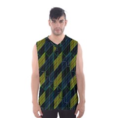 Modern Geometric Seamless Pattern Men s Basketball Tank Top