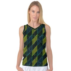 Modern Geometric Seamless Pattern Women s Basketball Tank Top by dflcprintsclothing