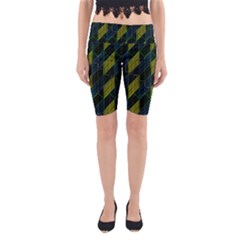 Modern Geometric Seamless Pattern Yoga Cropped Leggings