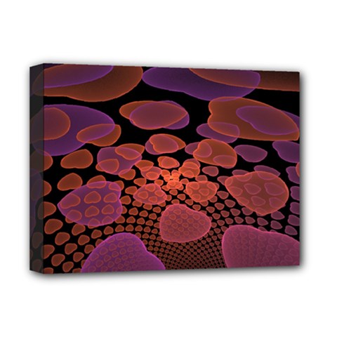 Heart Invasion Background Image With Many Hearts Deluxe Canvas 16  X 12   by Simbadda