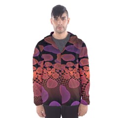 Heart Invasion Background Image With Many Hearts Hooded Wind Breaker (men) by Simbadda