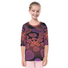 Heart Invasion Background Image With Many Hearts Kids  Quarter Sleeve Raglan Tee